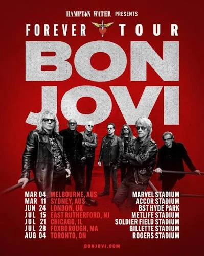 BON JOVI ANNOUNCE NEW 2027 DATES FOR FOREVER TOUR