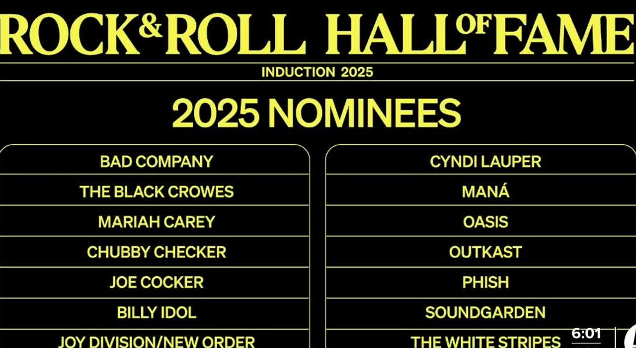 ROCK & ROLL HALL OF FAME 2025: SELECTEES & SNUBS ROCK & ROLL HALL OF FAME 2025: SELECTEES & SNUBS