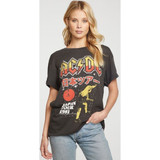 AC/DC ACDC Japan Tour 1981 Women's Black Vintage Fashion Concert T-shirt by  Chaser - front 1