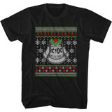 AC/DC ACDC Hell's Bells Song Single Album Cover Artwork Ugly Christmas Sweater Theme Men's Unisex Black T-shirt