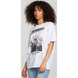 Chaser Brand City of Angels Los Angeles, California Photograph Women's White Fashion T-shirt - side 1