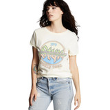 Styx 1979 World Tour Women's White Vintage Fashion Concert T-shirt by Recycled Karma - side
