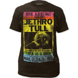 Jethro Tull March 1972 Royal Albert Hall Concerts Promotional Poster Artwork Men's Unisex Black Vintage Fashion T-shirt