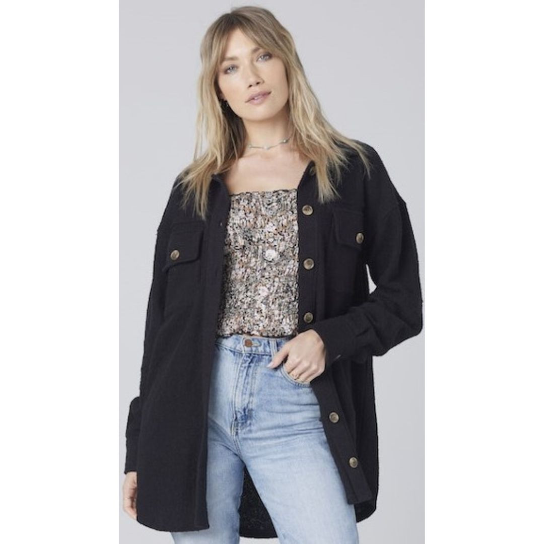 Luxe Fleece Biker Jacket