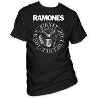 Ramones Presidential Seal Logo Men's Black T-shirt
