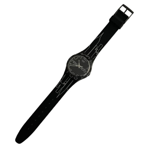 Swatch GZ209 Lines in the Sky New York City Theme Billy the Artist Special Unisex Vintage Fashion Watch - front