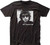 Bob Dylan Classic Black and White Photograph Like a Rolling Stone Song Title Men's Black T-shirt