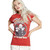 Blondie Eat to the Beat 1979 Women's Red Vintage Fashion T-shirt by Recycled Karma - front 1 Blondie Eat to the Beat 1979 Women's Red Vintage Fashion T-shirt by Recycled Karma - front 1