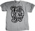 Fall Out Boy Script Logo Men's Unisex Gray T-shirt