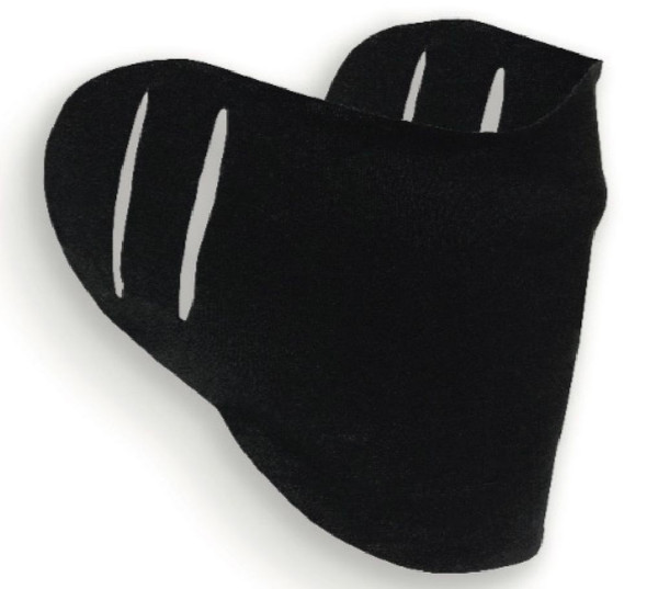 Unisex Facemask Face Covering Black Ring-Spun Cotton by Buckwear