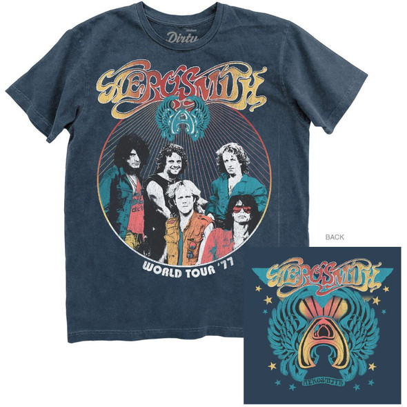 Aerosmith World Tour Men's Unisex Vintage Concert T-shirt