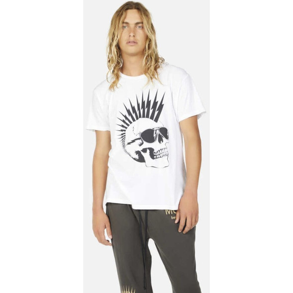 Lauren Moshi Lightning Skull Men's Sadler Premium Fashion T-shirt - front 1