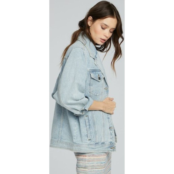 Saltwater Luxe Women's Stonewash Stevie Denim Jacket - side