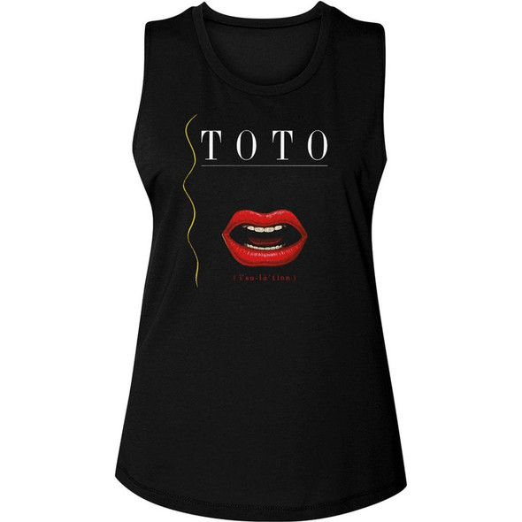 Toto Isolation Album Cover Artwork Women's Black Sleeveless Muscle Tank Top Fashion T-shirt