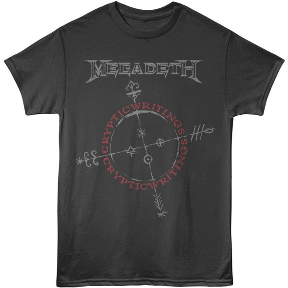 Megadeth Cryptic Writings Album Cover Artwork Men's Unisex Black T-shirt