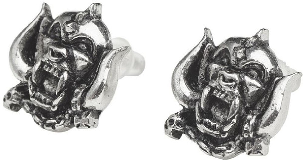 Motorhead Snaggletooth War Pig Logo Earrings by Alchemy of England