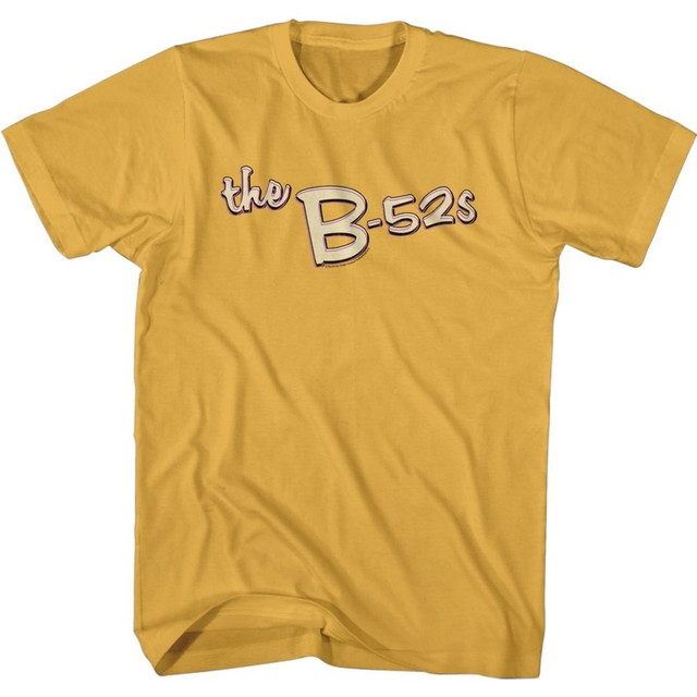 The B-52's Logo Men's Unisex Yellow Gold Fashion T-shirt
