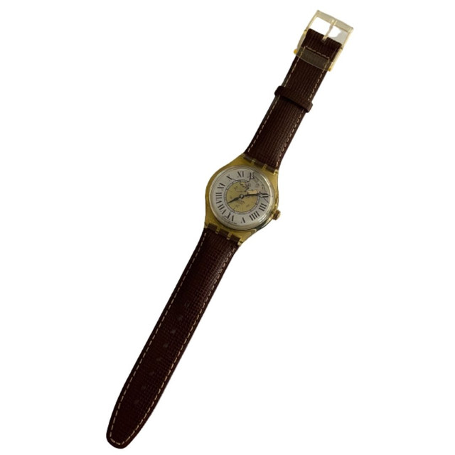 Swatch SAJ100 Missing Vintage Automatic Movement Unisex Fashion Watch - front Swatch SAJ100 Missing Vintage Automatic Movement Unisex Fashion Watch - front