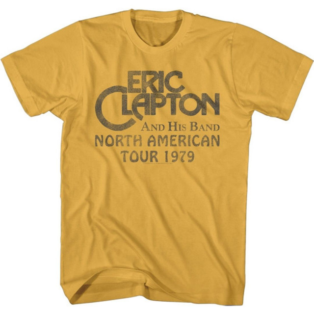 Eric Clapton Vintage Fashion Concert T-shirt - Eric Clapton and