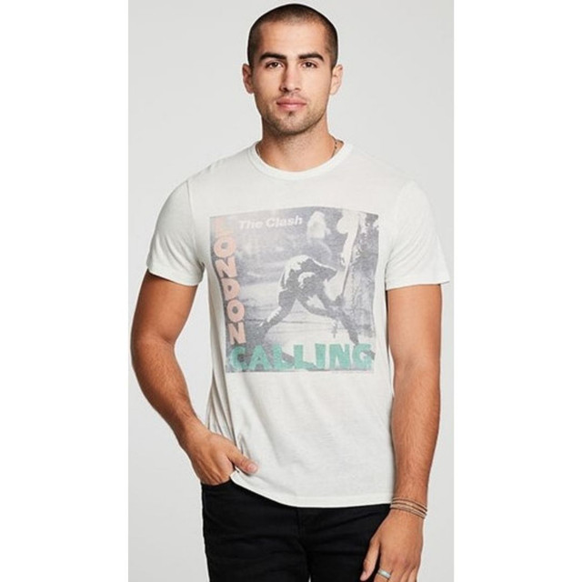 The Clash Vintage T-shirt - London Calling Album Cover Artwork | Men's  White Fashion Shirt by Chaser