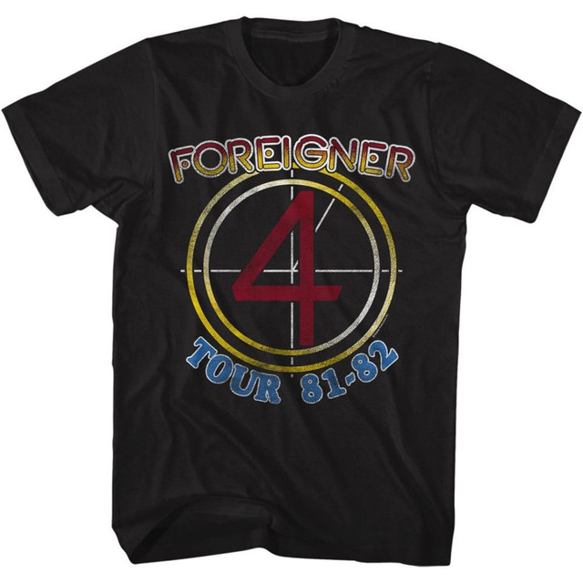 Foreigner 4 Tour 1981-1982 Men's Unisex Concert T-shirt