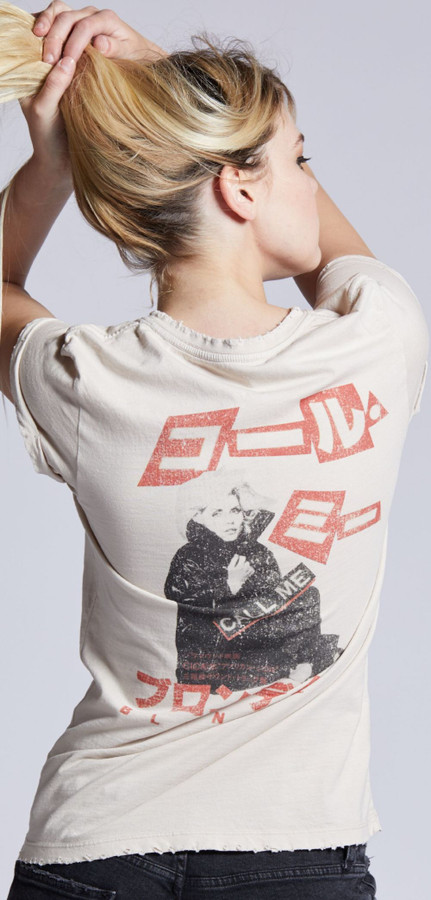 Blondie Vintage Fashion T Shirt By Recycled Karma Call Me Song Single Japanese Album Cover Women S Distressed Beige Shirt Rocker Rags Blondie Vintage Fashion T Shirt By Recycled Karma Call Me Song Single Japanese Album Cover Women S Distressed Beige Shirt Rocker Rags