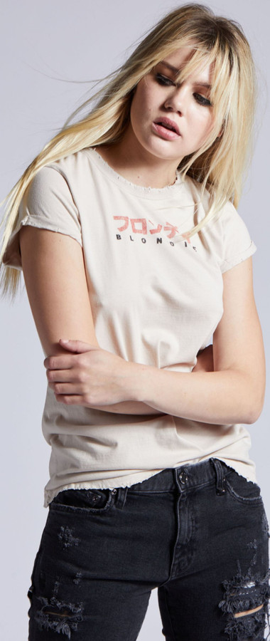 Blondie Vintage Fashion T Shirt By Recycled Karma Call Me Song Single Japanese Album Cover Women S Distressed Beige Shirt Rocker Rags Blondie Vintage Fashion T Shirt By Recycled Karma Call Me Song Single Japanese Album Cover Women S Distressed Beige Shirt Rocker Rags