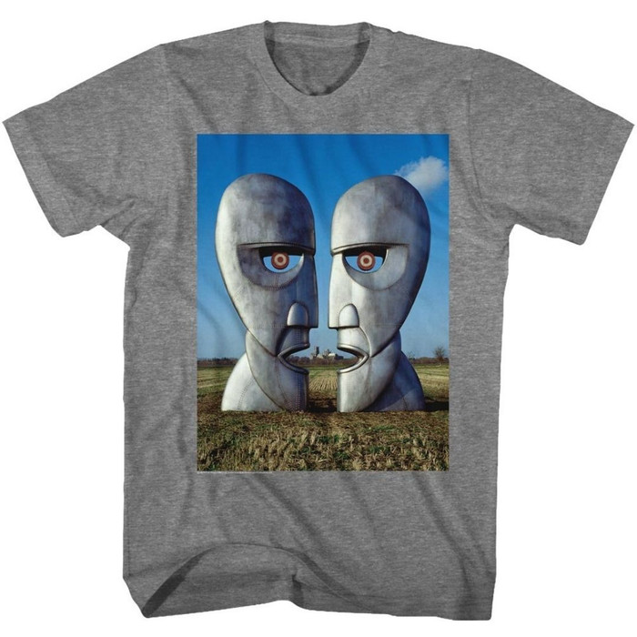 Pink Floyd Division Bell Album Cover Artwork Men's Unisex Gray Fashion T-shirt