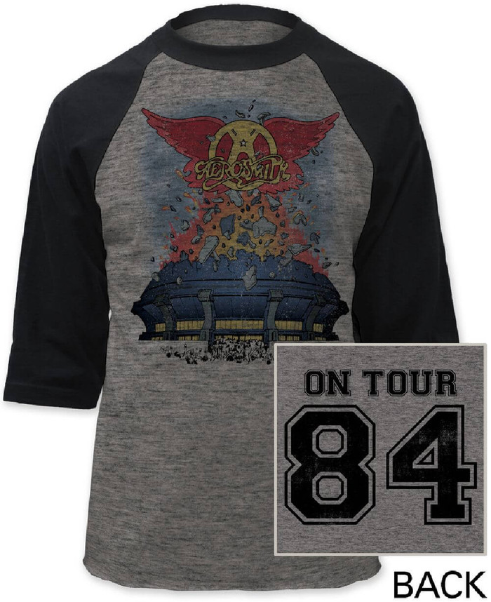 aerosmith baseball tee