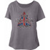 Def Leppard Pour Some Sugar On Me Song Title Women's Gray Vintage Dolman Fashion T-shirt