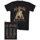 Def Leppard Hysteria 1987 US United States Tour Men's Unisex Black Vintage Fashion Concert T-shirt