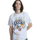 Coors Beer Logo and Waterfall Men's Unisex White and Brown Tie-Dye Fashion T-shirt by Recycled Karma