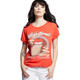 The Rolling Stones Voodoo Lounge World Tour 1994 Women's Red Fashion Concert T-shirt by Recycled Karma - front