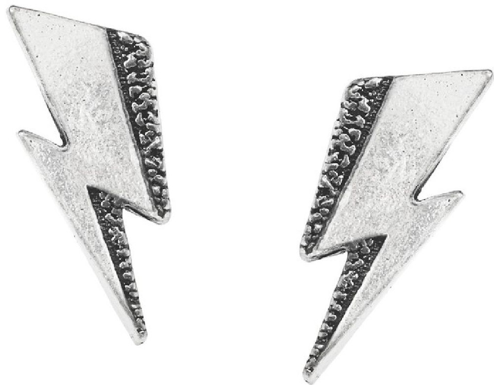 AC/DC ACDC Logo Pewter with Steel Ear Post Earrings