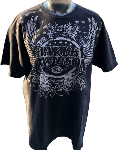 Harley Davidson Vintage Unisex T Shirt Logo Alef S Harley