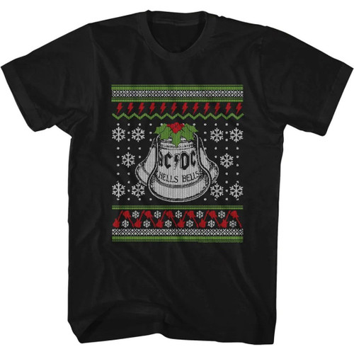 Sweater Bells Album AC/DC Art Ugly Christmas Hell\'s T-shirt