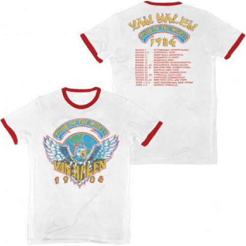 red and white van shirt