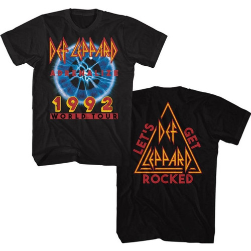 Def Leppard Concert T-shirt - Adrenalize 1992 World Tour