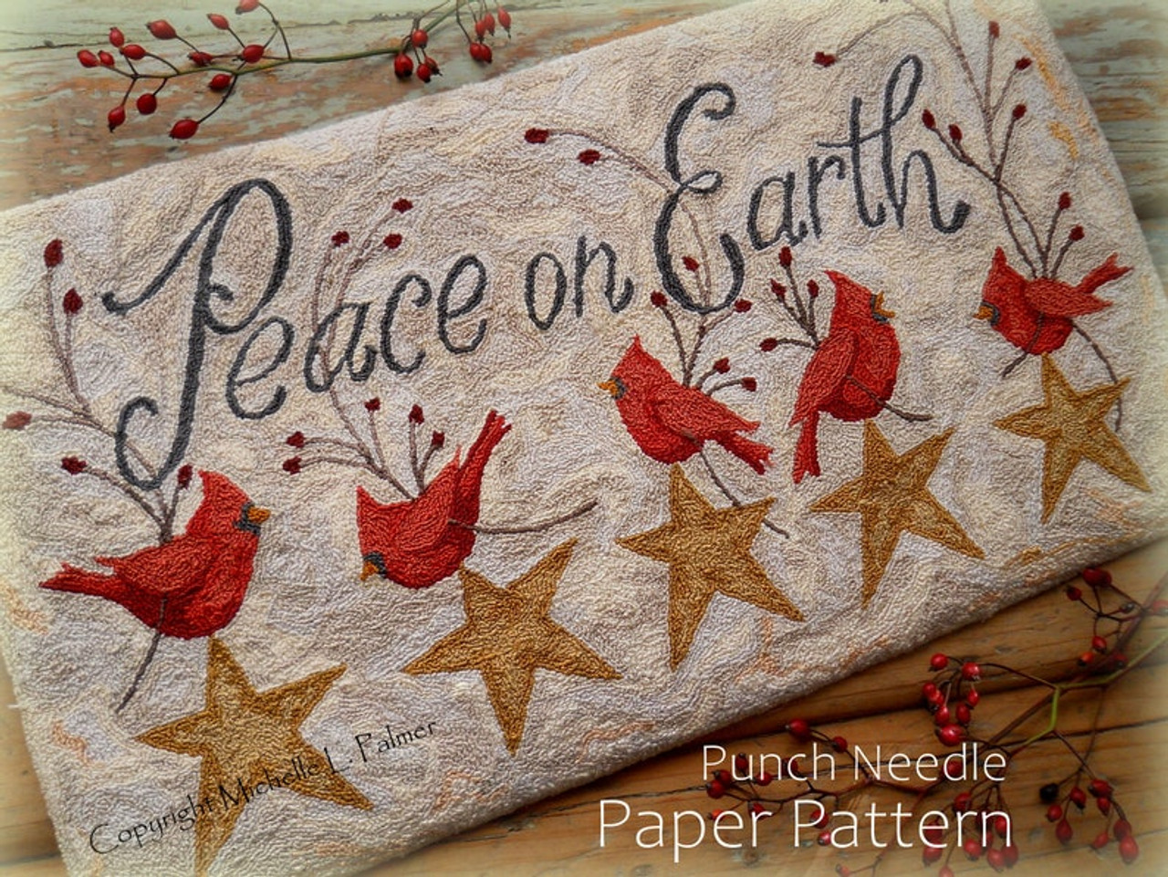 Peace on Earth Cardnials by Michelle Palmer