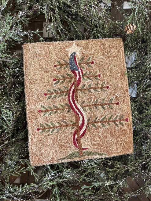 Old Glory Tree Punch Needle Pattern