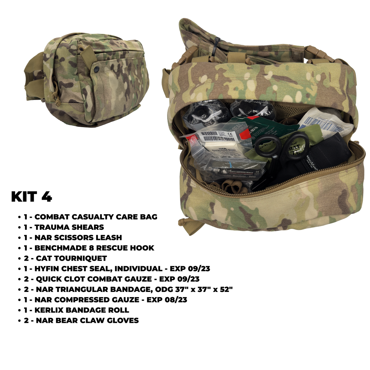 T070 COMBAT CASUALTY CARE CLS TRAINING KIT BAGS