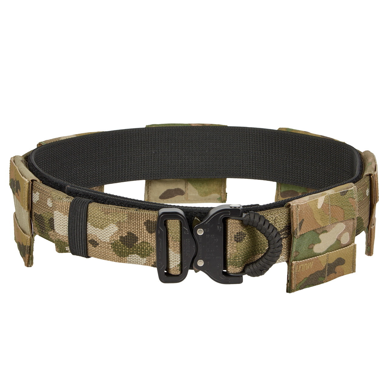 Tactical belt with molle panels