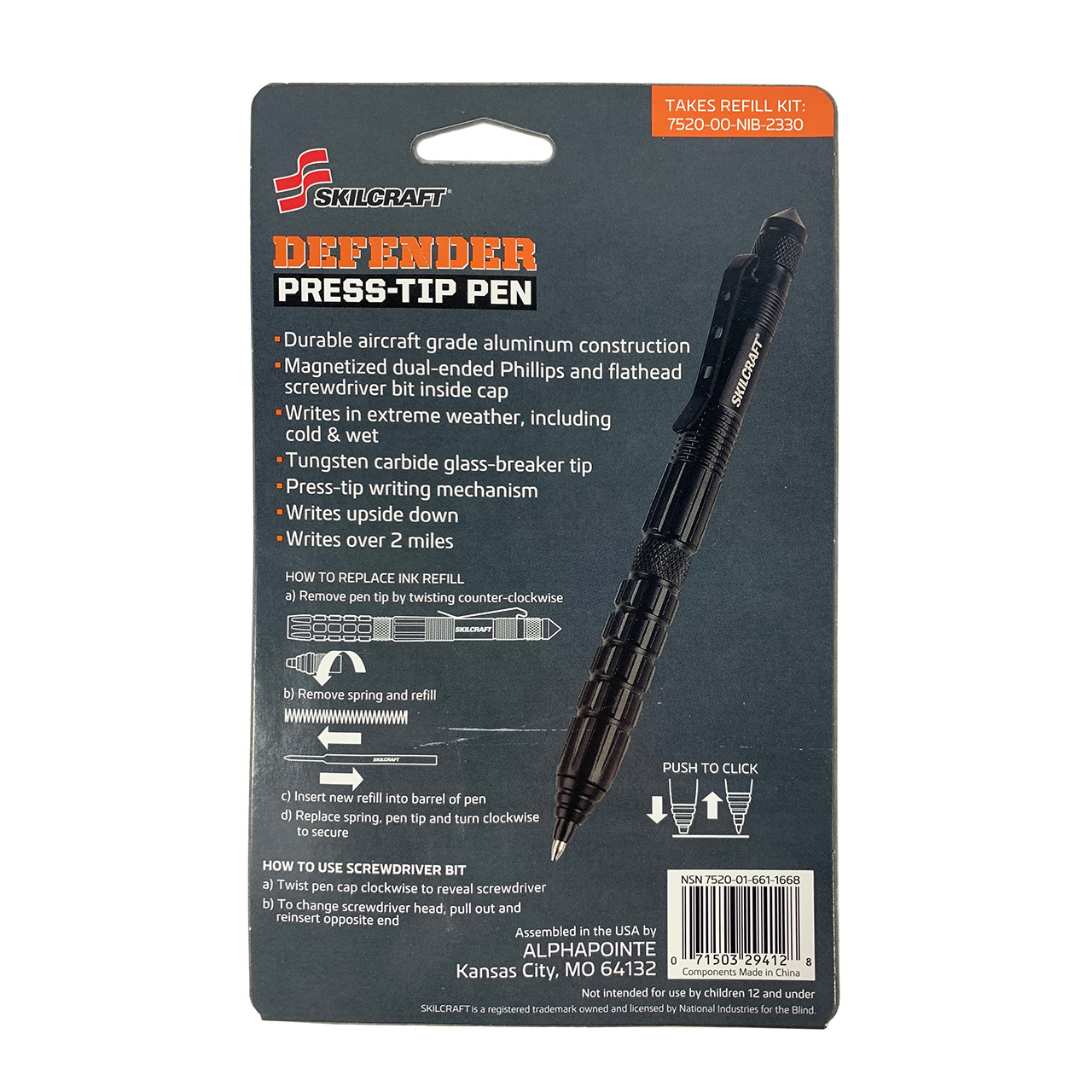 53506 DEFENDER PRESS TIP PEN