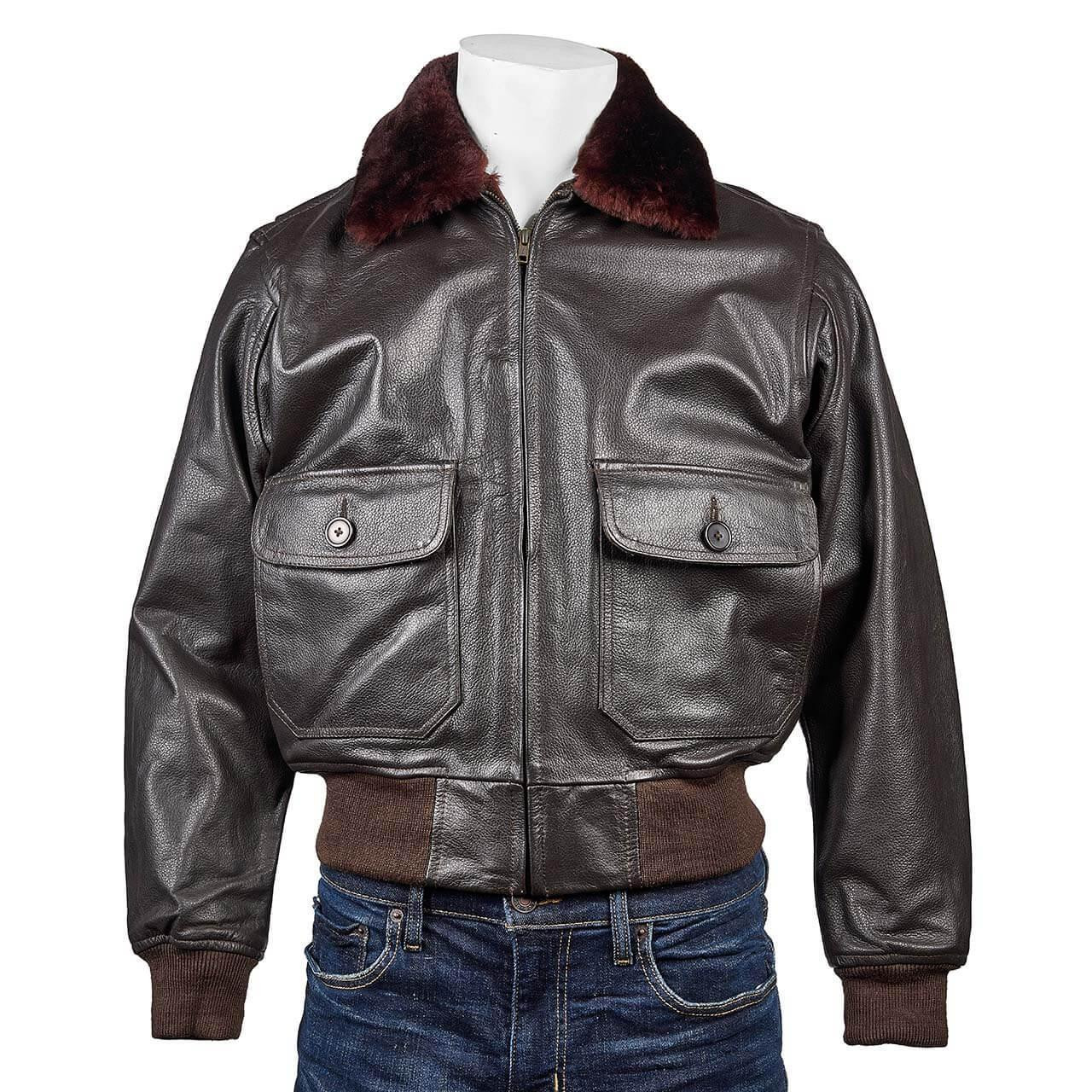 J01 LEATHER G-1 JACKET - AWS INC