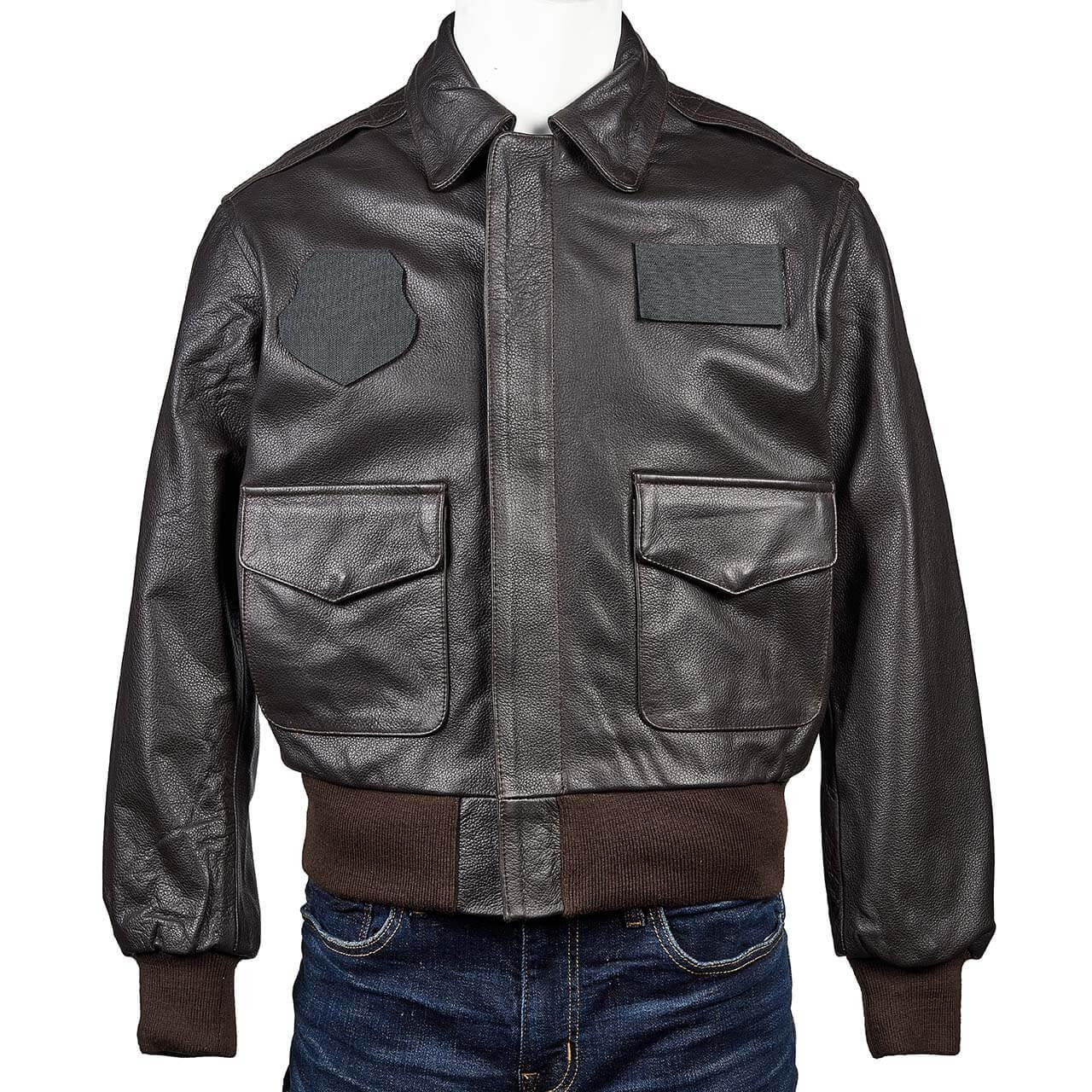 J02 LEATHER A-2 JACKET