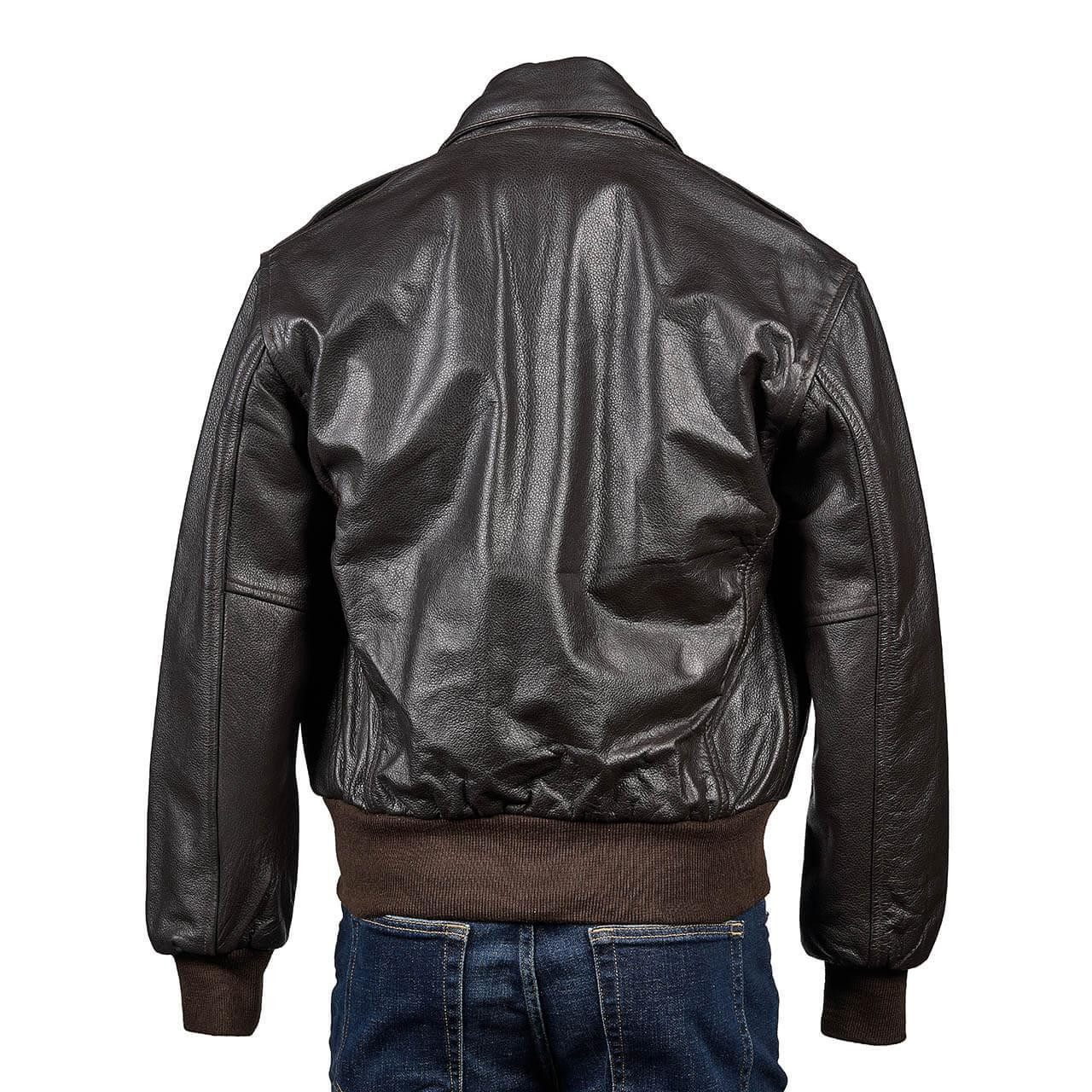 J02 LEATHER A-2 JACKET