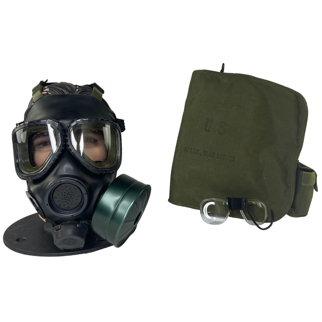 GM46 M40 SERIES G.I. ISSUE GAS MASK, MEDIUM