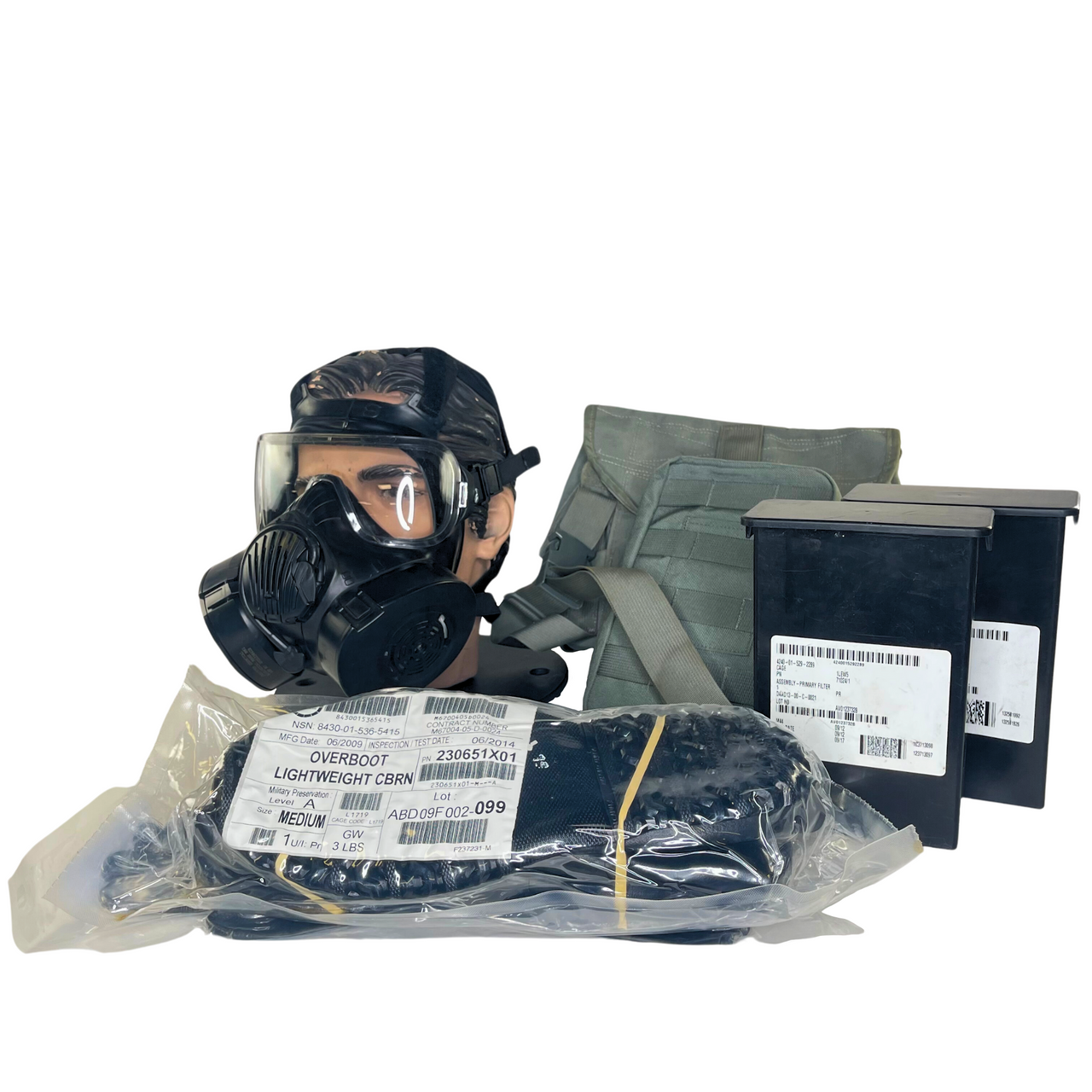 GM91 M50 SERIES G.I. ISSUE GAS MASK, SMALL