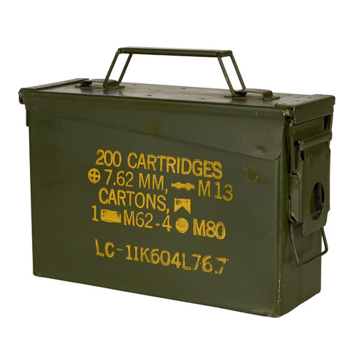 50340 G.I. ISSUE USED .50 CAL AMMO CAN