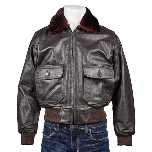 J02 LEATHER A-2 JACKET - AWS INC